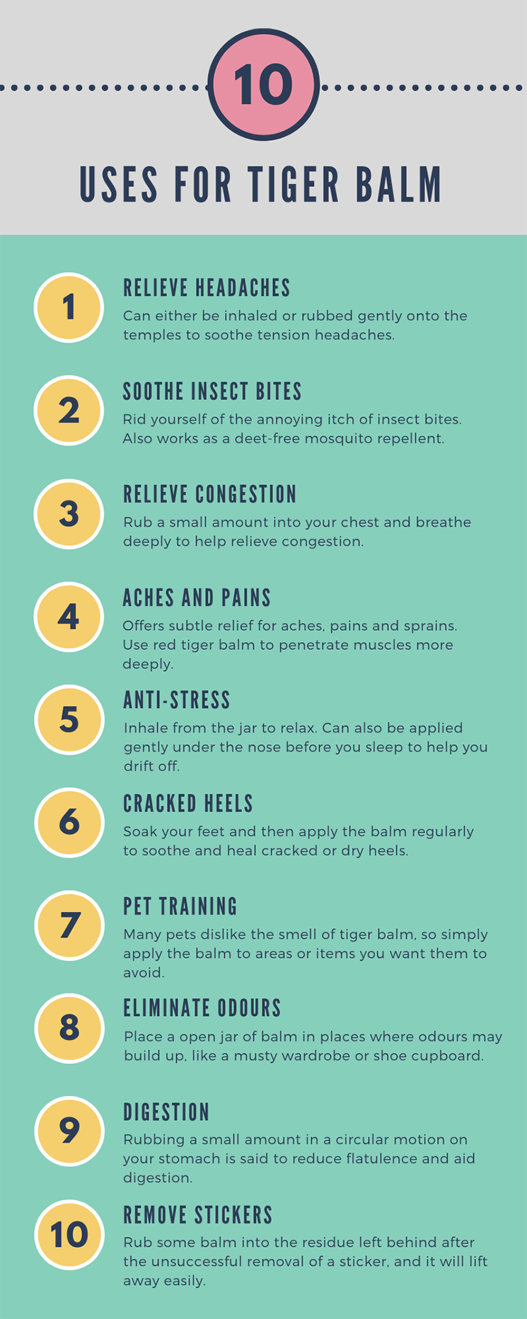 10 surprising ways to use Tiger Balm | Rex London blog